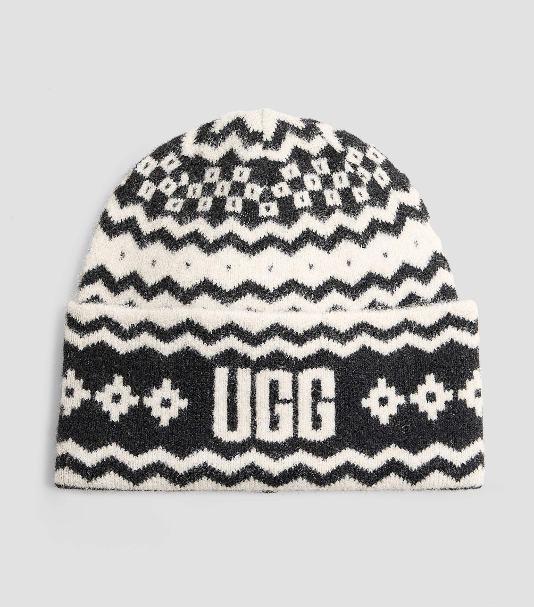 Gorro en tejido de punto estampado Hombre